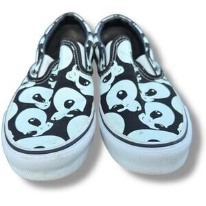 Rare Glow-in-the-Dark Alien Eyes Vans Slip-On